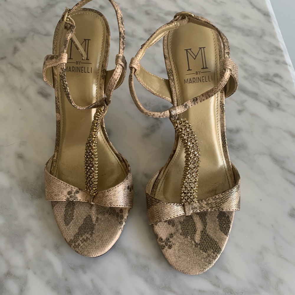M By Marinelli  Snakeskin design heels